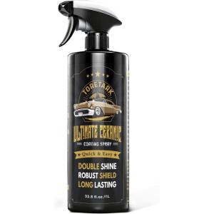 imageReal Ceramic Coating for Cars Polish 16 Fl Oz Unmatched Shine Car Wax Coating Spray No Pungent Smell Quick Detailer Spray Wax Lasts 50 Washes Car Paint Sealant338 Fl Oz Pack of 1