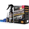 imageCar Headlight Restoration Kit No Power Tools Required Restoring to LikeNew Condition Covers 23 Vehicle Headlight Treatments Headlight Cleaner and Restorer Kit Headlight Restoration Spray