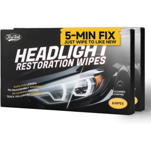 imageHeadlight Restoration Kit  Professional Car Headlight Refurbishment Wipes with Protective Agent Wipes Restoring to LikeNew Condition No Tools Required Headlight Restoration Wipes 2 Pack2