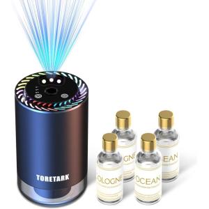 imageSmart Car Air Freshener with Star Light amp 200ml Diffusers Oil Refills Auto OnOff Aroma Diffuser 3 Adjustable Mist Modes Rechargeable Aromatizante para Carro  Car DiffuserCologne2Ocean2Cologne2Ocean2
