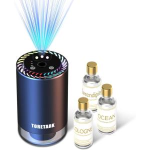 imageSmart Car Air Freshener with Star Light amp 200ml Diffusers Oil Refills Auto OnOff Aroma Diffuser 3 Adjustable Mist Modes Rechargeable Aromatizante para Carro  Car DiffuserCologne2Ocean2Cologne1Ocean1Serendipity1