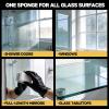 imagetoretark Disposable Oil Film Cleaning Brush for Car Windows Outside 1 Pad Cleans Entire SUV Wet amp Wipe Sponge Simple to Use Glass Oil Film Remover for Car Window Glass Emulsion Cleaner 2 Pack3