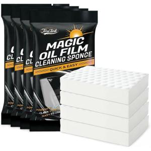 imagetoretark Disposable Oil Film Cleaning Brush for Car Windows Outside 1 Pad Cleans Entire SUV Wet amp Wipe Sponge Simple to Use Glass Oil Film Remover for Car Window Glass Emulsion Cleaner 2 Pack4