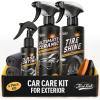 imageCeramic Car Care Kit  Complete Exterior Protection Set with Ceramic Coating for Car Glass Coating Tire Shine with Nylon Brush Applicator  Hydrophobic Car Detailing Kit for Cars SUVs Trucks